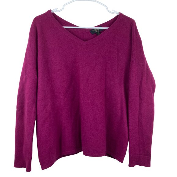 Charter Club Womens Cable Sweater Pink Size Large main image 1